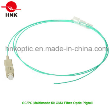Sc PC PVC / LSZH Jacke Multimode 50 Om3 Faseroptik Pigtail